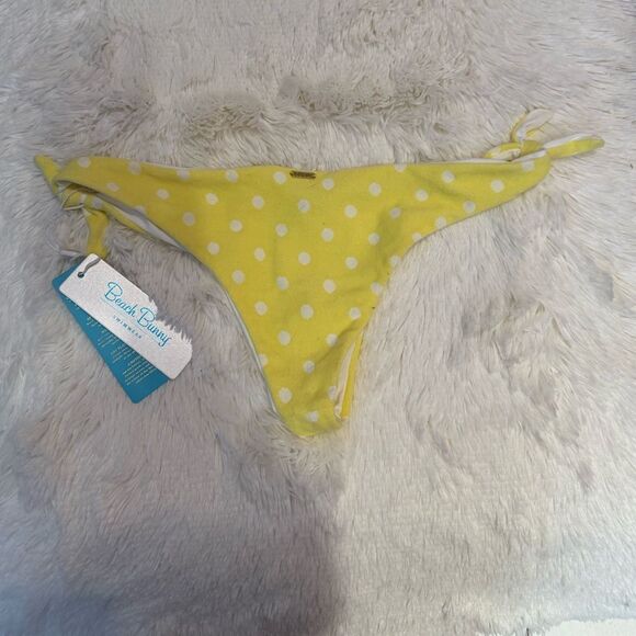 Beach Bunny Yellow Polka Dot Bikini - Picture 7 of 8